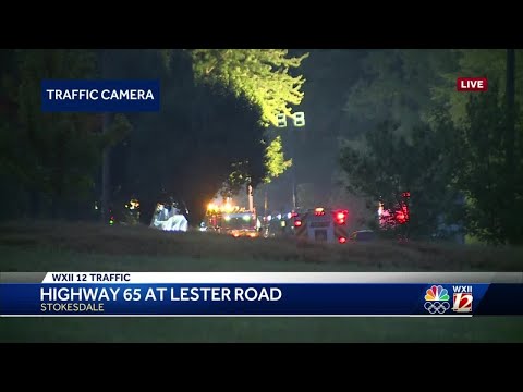 Stokesdale crash causes hours-long closure, hazmat team responds