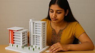 architectural building model from paper | architecture model making