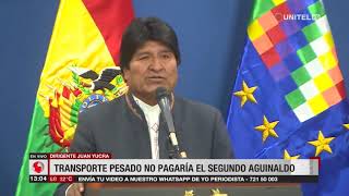 Transporte Pesado aclara que no cuenta con el dinero para pagar el segundo aguinaldo
