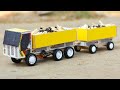 How To Make Matchbox Mini Truck With Trailer At Home Diy Matchbox Dc Motor Truck Mini Trailer