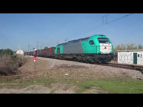Locomotiva Euro4000 - Comboio da Siderurgia -  Agolada e Coruche