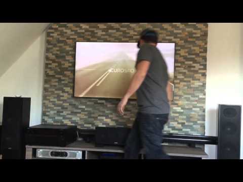 Bodenleinwand Heimkino Dachschrägen