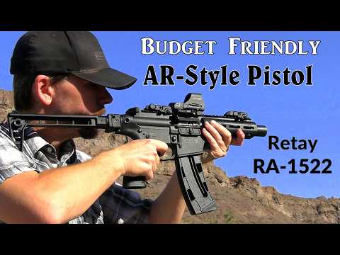 RETAY - Budget Friendly AR-15 .22 Pistol - With Folding Pistol Brace - Uses S&W Magazines!
