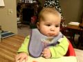 Abigail Eats Solid Food For The First Time AVI