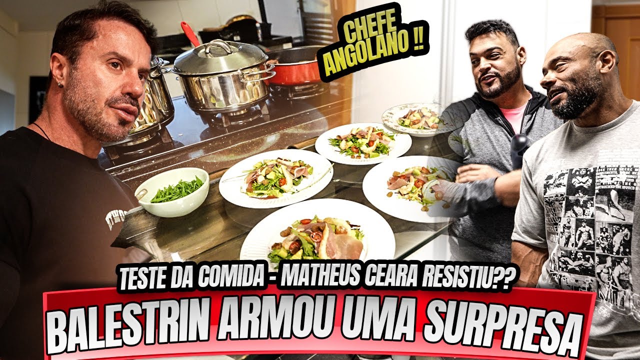 TESTE DA COMIDA - BALESTRIN E CARIANI ARMARAM UMA SURPRESA PARA MATHEUS CEARA !!
