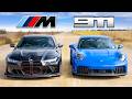 Neuer Porsche 911 GTS Gegen BMW M4 CS DRAG RACE