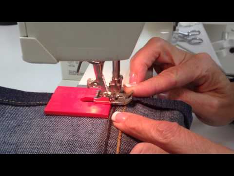 Hem Jeans with a Jean A Ma Jig - ©laboursoflove.com