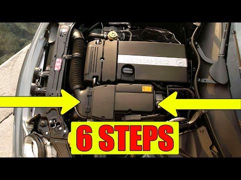 Air filter replacement Mercedes C230 Kompressor (2 doors) in 6 steps!