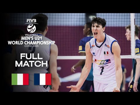 Italy vs. France - Pool D | Men's U21 World Champs 2025 - Full Match