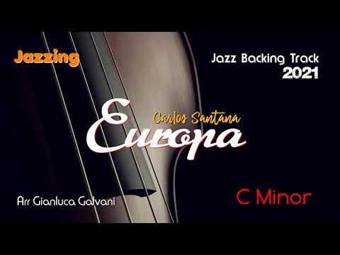 New Backing Track 2021 EUROPA (Cm) Carlos Santana Play Along Electric Guitar Lead Trumpet Sax Piano