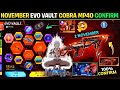 Next Evo Vault Event November Month 2025 100 CONFIRM Cobra Mp40 Return New Evo Gun In Free Fire