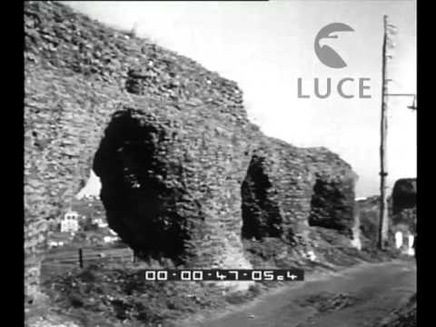 Roma. Come apparisce l'acquedotto Alessandrino dopo i restauri.