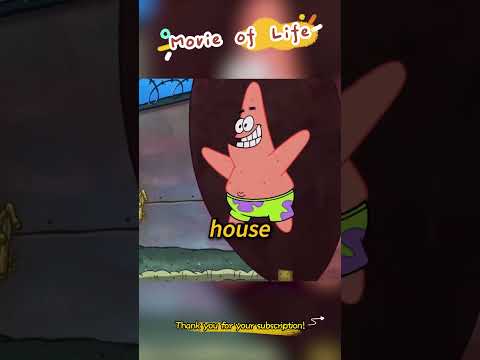 Patrick's stone house disappeared mysteriously. #animate #shorts  #animation #spongebob