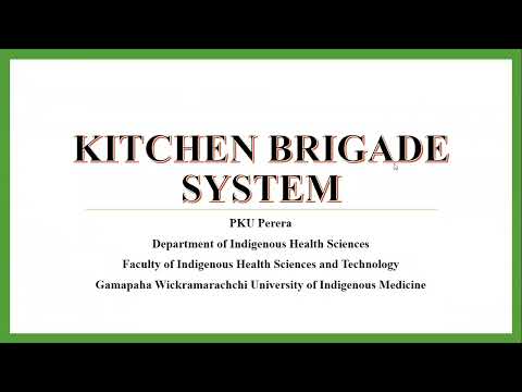 Kitchen Brigade System (Lesson 02) #cookery #hotelmanagement #learning #education