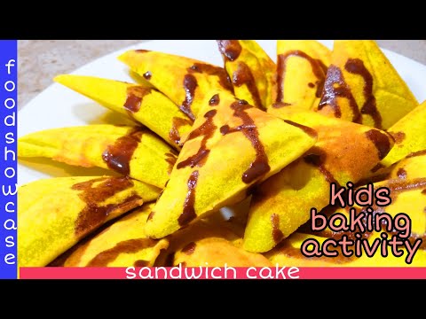 sandwich cake | diy recipe| kid baking activity|food showcase by kainat