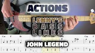 John Legend - Actions - Bass Line - Score - Tabs - Cover