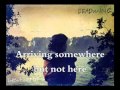 Porcupine Tree - Arriving Somewhere But Not Here (lyrics on screen)