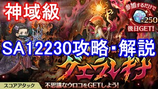 【スコアアタック神域級】グエラレギナSA12230攻略・解説【ミトラスフィア】