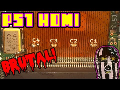 PS1 HDMI Installation! Ps1Digital (Pu-18 / SCPH-5501)