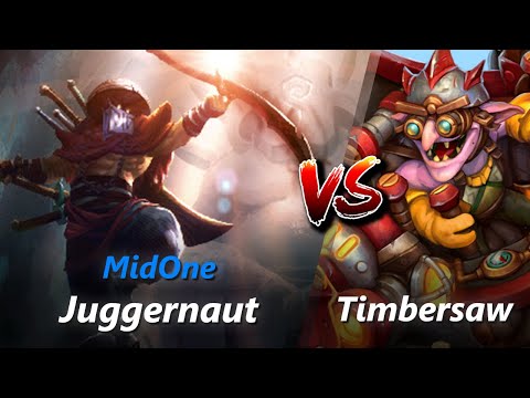 MidOne safelane Juggernaut vs Timbersaw | First 10 minutes