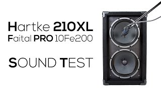 Video thumbnail for Hartke 210XL - Faital PRO 10Fe200 - SOUND TEST by fretlesik