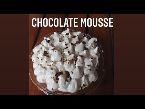 Chocolate mousse 😋only two ingredients