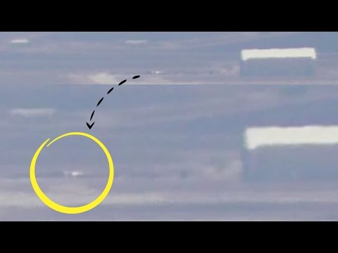 Shimmering Object Outside New Hangar in Area 51 - FindingUFO Video
