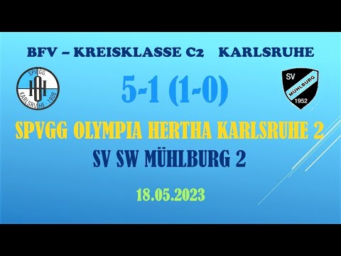 SPVGG OLYMPIA HERTHA KARLSRUHE 2 - SV SW MÜHLBURG 2  5-1 (1-0) BFV - KREISKLASSE C2 KARLSRUHE