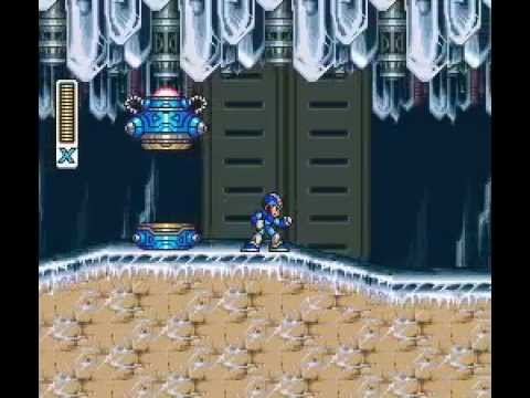 Mega Man X Chill Penguin No Stop Hallway (speedrunning)