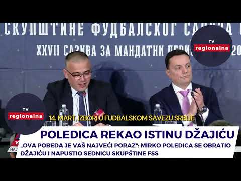 Najveći poraz Dragana Džajića - Nedimović provocirao Poledicu - izbor u Fudbalskom savezu Srbije