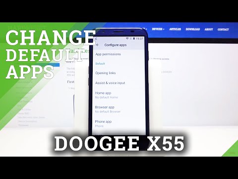 How to Change Default Apps in DOOGEE X55 – Default App Settings