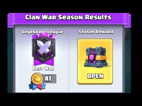 Clash Royale: Opening The Legendary League 1st Place Clan War Chest