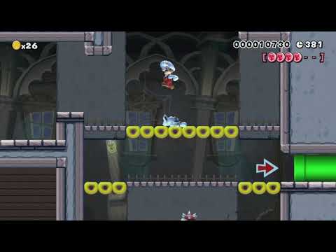 Ghost&Hammers 探検！　ハンマーブロスのおばけ屋敷！ by つきこ - Super Mario Maker - No Commentary 1bs