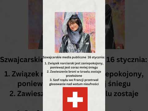 Szwajcarskie media publiczne 16 stycznia