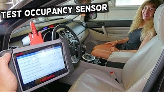 HOW TO TEST SEAT OCCUPANCY SENSOR ON MAZDA. AIRBAG LIGHT MAZDA 2 3 5 6 CX-3 CX-5 CX-7 CX-9 MIATA