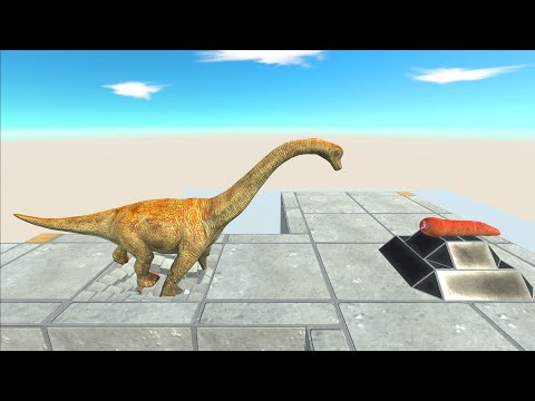 Dinosaur fall into the Swarm Bug pit - Animal Revolt Battle Simulator