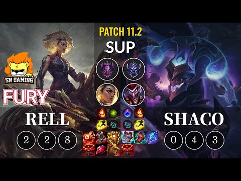 SN Fury Rell vs Shaco Sup - KR Patch 11.2