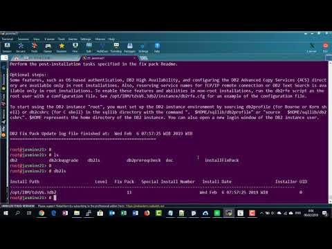 How to install ibm db2 fix pack universal AIX