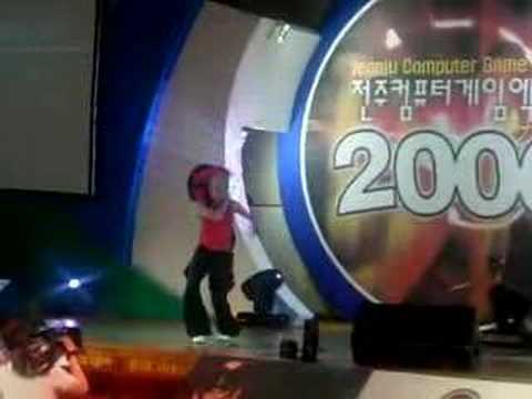 Dancer performing in Korean Game Show
