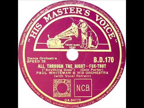 Paul Whiteman - All Through The Night (Bob Lawrence)