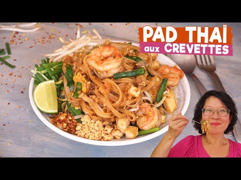 Shrimp Pad Thai, the national dish of Thailand/the traditional recipe/Cooking Secret