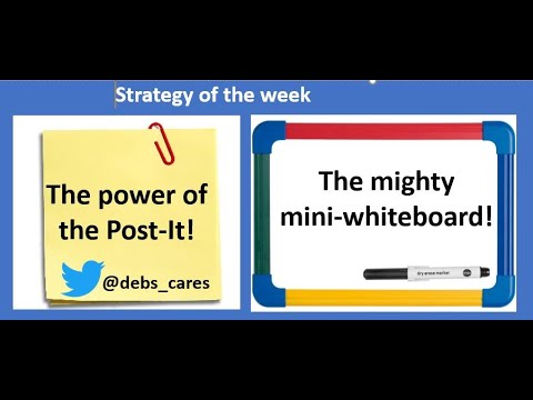 5-minute strategy for teachers and educators. Power of the Post-It, Mighty Mini whiteboard