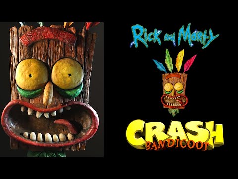 RICK SANCHEZ (RICK AND MORTY) / AKUAKU (CRASH BANDICOOT) HYBRID CLAY MASK