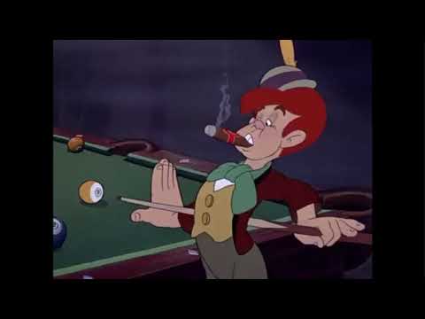 Pinocchio 1940 -  Pool Scene part 2
