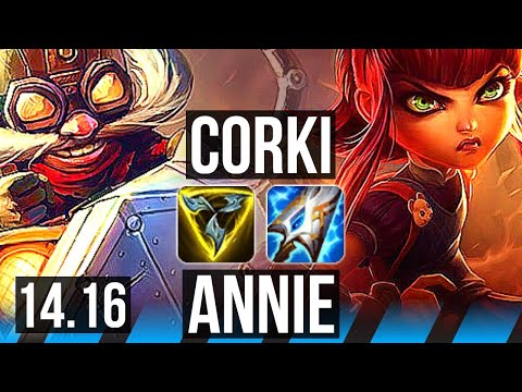 CORKI vs ANNIE (MID) | 7k comeback | NA Diamond | 14.16