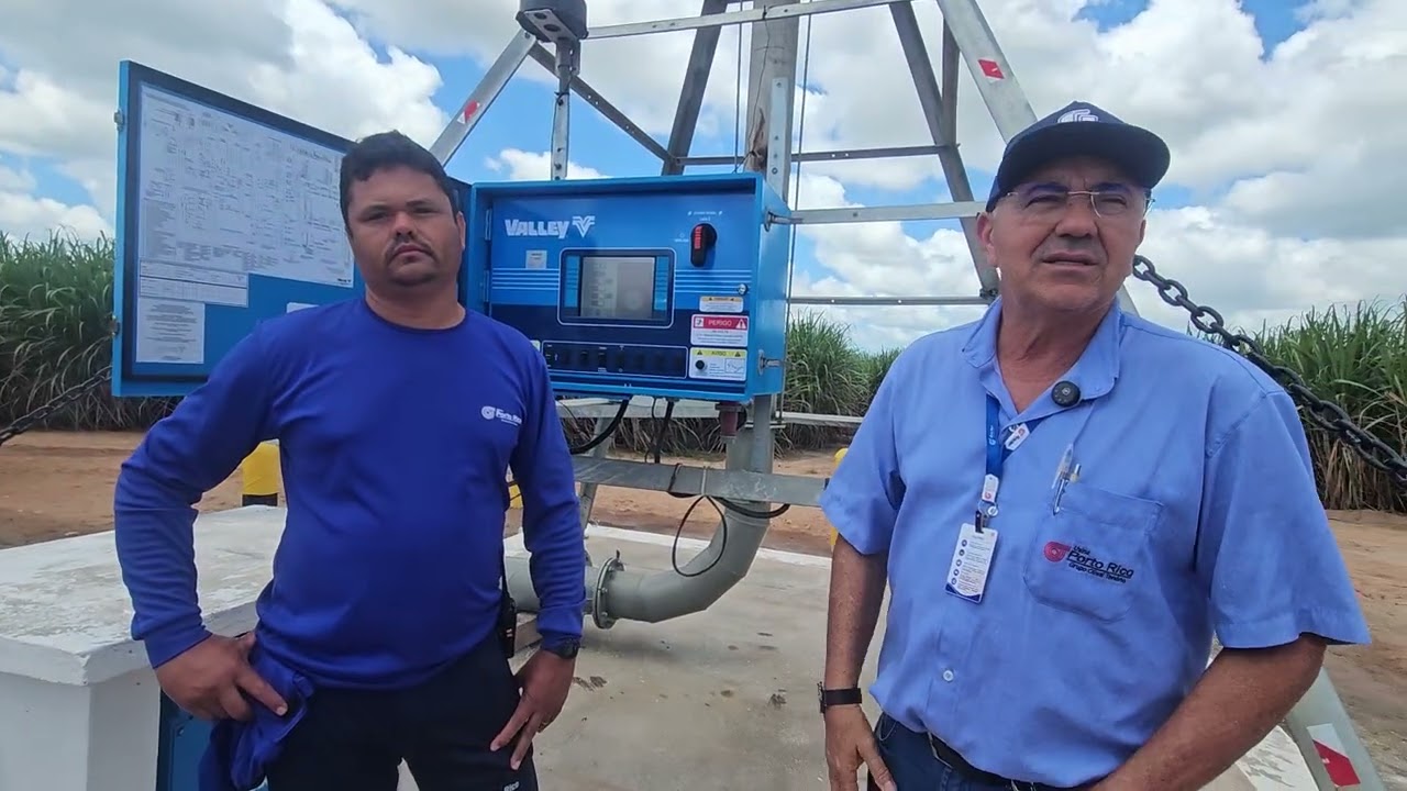 Na Industrial Porto Rico, em Alagoas, pivô fixo de 925 metros irriga 268 hectares