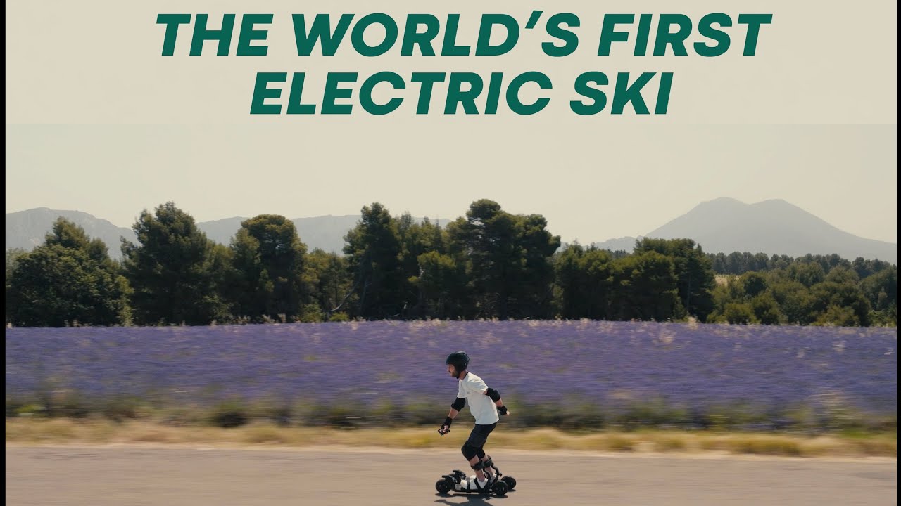 Посмотрите на электрические лыжи Skwheel One. Как на них ездить | РБК Life