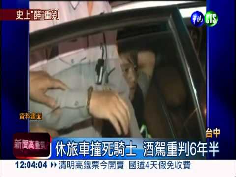 史上最重! 酒駕撞死人判刑6年半