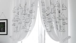 Комплект штор «Фонкверис (белый)» — видео о товаре