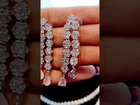 double line cz small floral neck piece # wait for beautiful end#mayukha